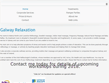 Tablet Screenshot of galwayrelaxation.com